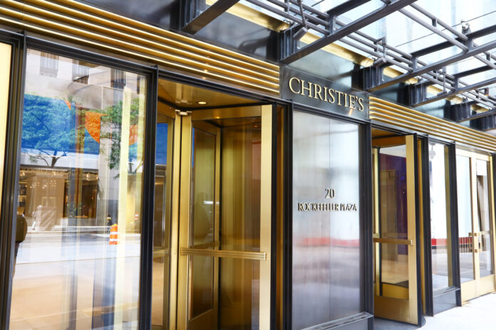 Entrance of Christie's in Manhattan