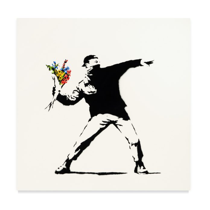Love is in the air by @banksy